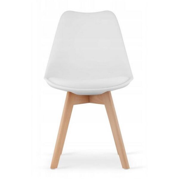 Scaun bucatarie/living, Artool, Mark, PP, lemn, alb, 49x43x82 cm - imagine 3