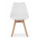 Scaun bucatarie/living, Artool, Mark, PP, lemn, alb, 49x43x82 cm - imagine 3