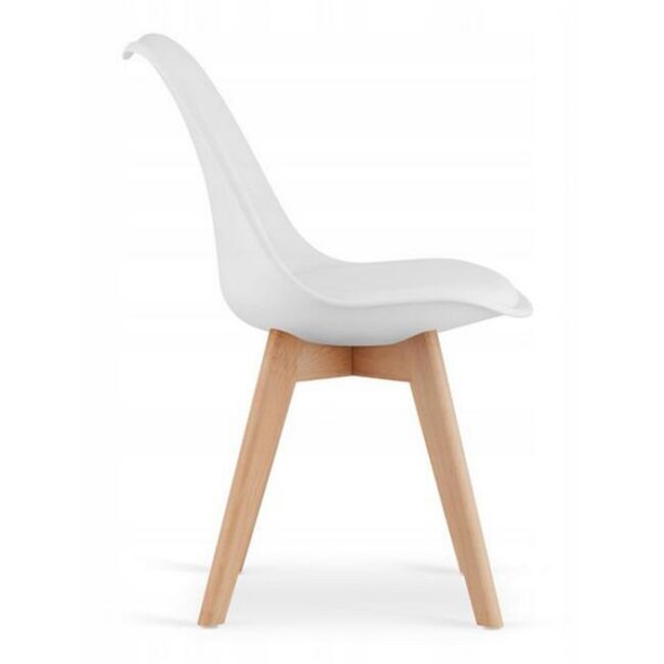 Scaun bucatarie/living, Artool, Mark, PP, lemn, alb, 49x43x82 cm - imagine 5