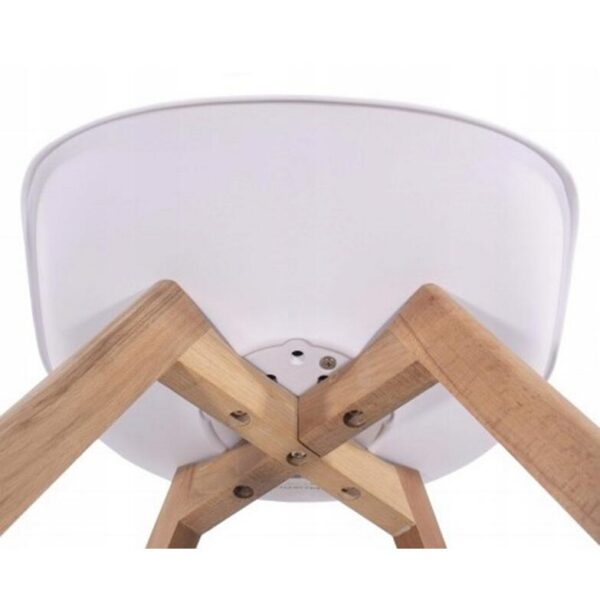 Scaun bucatarie/living, Artool, Mark, PP, lemn, alb, 49x43x82 cm - imagine 7