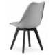 Scaun bucatarie/living, Artool, Mark, PP, lemn, gri si negru, 49x55.5x82.5 cm - imagine 5