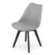 Scaun bucatarie/living, Artool, Mark, PP, lemn, gri si negru, 49x55.5x82.5 cm - imagine 7