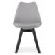 Scaun bucatarie/living, Artool, Mark, PP, lemn, gri si negru, 49x55.5x82.5 cm - imagine 2