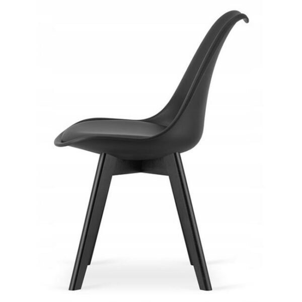 Scaun bucatarie/living, Artool, Mark, PP, lemn, negru, 49x55.5x82.5 cm - imagine 4