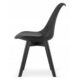 Scaun bucatarie/living, Artool, Mark, PP, lemn, negru, 49x55.5x82.5 cm - imagine 4