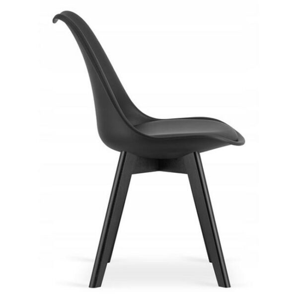 Scaun bucatarie/living, Artool, Mark, PP, lemn, negru, 49x55.5x82.5 cm - imagine 6