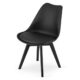 Scaun bucatarie/living, Artool, Mark, PP, lemn, negru, 49x55.5x82.5 cm - imagine 7