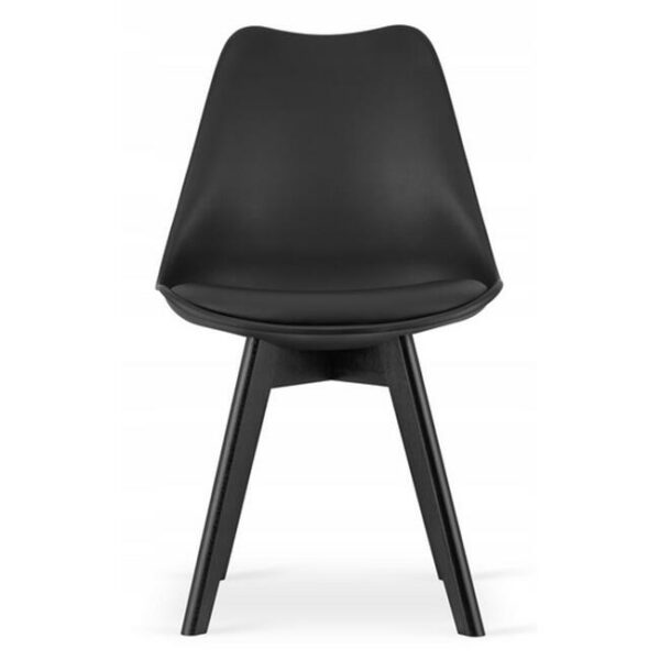 Scaun bucatarie/living, Artool, Mark, PP, lemn, negru, 49x55.5x82.5 cm - imagine 2