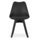 Scaun bucatarie/living, Artool, Mark, PP, lemn, negru, 49x55.5x82.5 cm - imagine 2