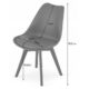 Scaun bucatarie/living, Artool, Mark, PP, lemn, transparent, 49x42x82.5 cm - imagine 2