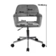 Scaun rotativ, catifea, roz, max 120 kg, 58x60x78/90 cm - imagine 6