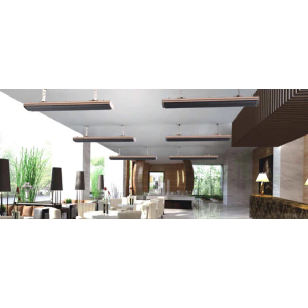 Panou radiant de incalzire cu Infrarosu, 1200W, control WI-FI si telecomanda, Interior-Exterior, display LED, negru - imagine 10