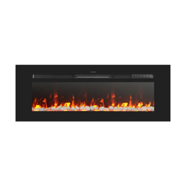 Semineu Electric 3D Luxe Fire incorporabil sau de perete cu Sunet busteni, Smart WIFI, 122 cm, 7 teme de culoare, Functie incalzire, Telecomanda, Timer, 1800W - imagine 10