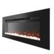 Semineu Electric 3D Luxe Fire incorporabil sau de perete cu Sunet busteni, Smart WIFI, 122 cm, 7 teme de culoare, Functie incalzire, Telecomanda, Timer, 1800W