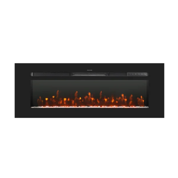 Semineu Electric 3D Luxe Fire incorporabil sau de perete cu Sunet busteni, Smart WIFI, 122 cm, 7 teme de culoare, Functie incalzire, Telecomanda, Timer, 1800W - imagine 9