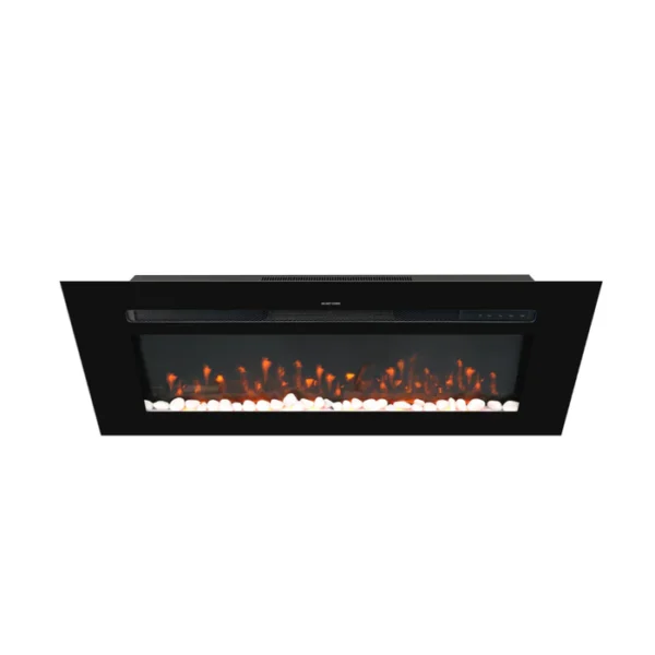 Semineu Electric 3D Luxe Fire incorporabil sau de perete cu Sunet busteni, Smart WIFI, 122 cm, 7 teme de culoare, Functie incalzire, Telecomanda, Timer, 1800W - imagine 11