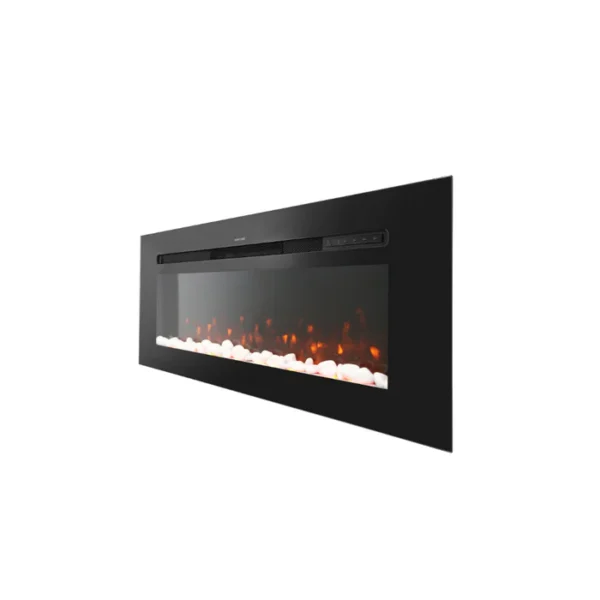 Semineu Electric 3D Luxe Fire incorporabil sau de perete cu Sunet busteni, Smart WIFI, 122 cm, 7 teme de culoare, Functie incalzire, Telecomanda, Timer, 1800W - imagine 12