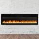 Semineu Electric 3D Luxe Fire incorporabil sau de perete cu Sunet busteni, Smart WIFI, 122 cm, 7 teme de culoare, Functie incalzire, Telecomanda, Timer, 1800W - imagine 2