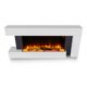 Semineu Electric Luxe Fire Elegance 3D, Studio Sound, Smart WIFI, 132 cm, 7 teme de culoare, Functie incalzire, Telecomanda, Timer, 1000W/ 2000W, alb - imagine 5