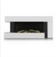 Semineu Electric Luxe Fire Elegance 3D, Studio Sound, Smart WIFI, 132 cm, 7 teme de culoare, Functie incalzire, Telecomanda, Timer, 1000W/ 2000W, alb - imagine 8