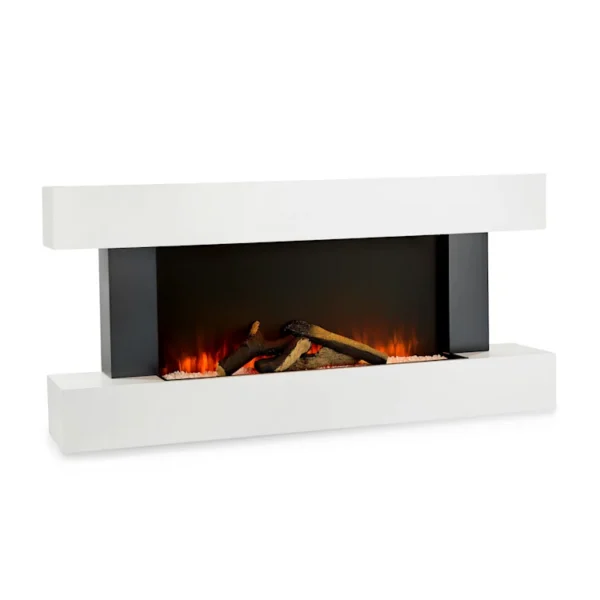 Semineu Electric Luxe Fire 3D cu Sunet busteni, Smart WIFI, 132 cm, 7 teme de culoare, Functie incalzire, Telecomanda, Timer, 1000W/ 2000W - imagine 13
