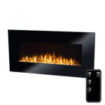 Semineu Electric de perete 3D Home, Smart WIFI, 7 teme de culoare, Functie incalzire, Telecomanda, Timer, 2000W, dimensiuni 100 x 50 cm