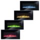 Semineu Electric de perete 3D Home, Smart WIFI, 7 teme de culoare, Functie incalzire, Telecomanda, Timer, 2000W, dimensiuni 100 x 50 cm - imagine 3