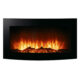 Semineu Electric de perete Home 3D, intensitate flacara reglabila, telecomanda, termostat, 2 trepte incalzire, 1000 - 2000W - imagine 8