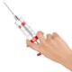 Seringa pentru injectat carnea cu marinada, 3 ace, 50 ml, rosie - imagine 3