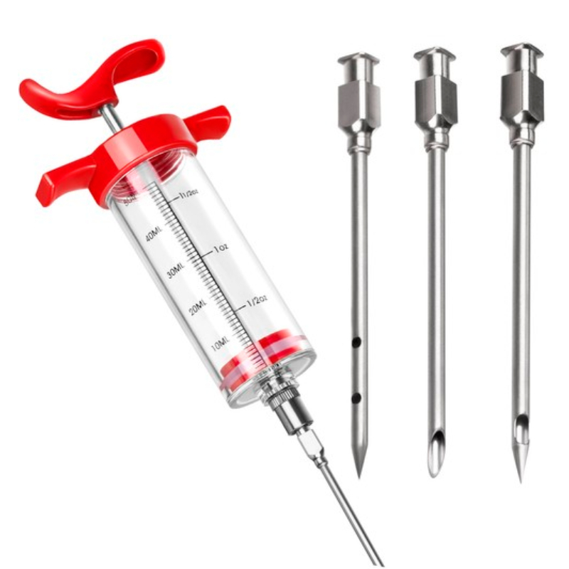 Seringa-pentru-injectat-carnea-cu-marinada-3-ace-50-ml-rosie-6.jpg Seringa pentru injectat carnea cu marinada, 3 ace, 50 ml, rosie - imagine 1