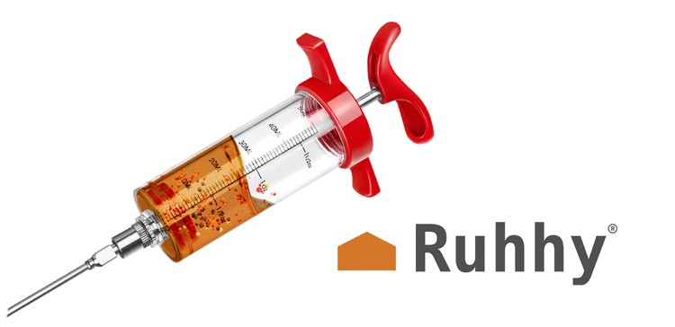 Seringa pentru injectat carnea cu marinada 3 ace 50 ml rosie 8
