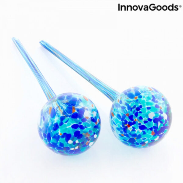 Set 2 buc Irigator automat ceramic glob de sticla pentru ghivece cu flori Aqua·loon Innovagoods - imagine 6