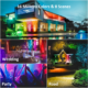 Set 2 proiectoare Smart LED RGB Novostella, BT Mesh, Alexa, Google , 25W, Sincronizare muzica, Exterior IP66 waterproof, Tuya / Smart Life - imagine 4