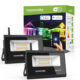 Set 2 proiectoare de podea LED RGB Novostella, Smart, Wifi, Alexa,Google, 20W, Exterior IP66 waterproof - imagine 2