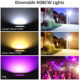 Set 2 proiectoare de podea LED RGB Novostella, Smart, Wifi, Alexa,Google, 20W, Exterior IP66 waterproof - imagine 8