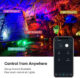 Set 2 proiectoare de podea LED RGB Novostella, Smart, Wifi, Alexa,Google, 20W, Exterior IP66 waterproof - imagine 9