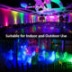 Set 2 proiectoare de podea LED RGB Novostella, Telecomanda, 60W, IP66 Waterproof - imagine 3