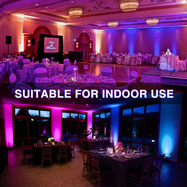 Set 2 proiectoare de podea LED RGB Novostella, Telecomanda, 60W, IP66 Waterproof - imagine 5