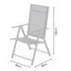 Scaun gradina/terasa, pliabil, otel, negru, 60x58x100 cm, Chomik - imagine 4