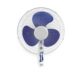 Set 2 ventilatoare cu stativ, 45W, 3 trepte viteza, miscare oscilatorie, silentios, diametru elice 40 cm, Alb-Albastru - imagine 2