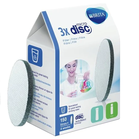 Set 3 filtre MicroDisc pentru Sticla filtranta Brita Fill Go 1