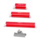 Set 3 gletiere profesionale, inox, suport, 25, 40, 60 cm, Strend Pro - imagine 4