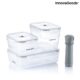 Set 3 recipiente pentru ambalare sub vid cu pompa manuala Vacse Innovagoods - imagine 9