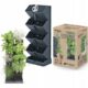 Ghivece decorative de flori, modular, antracit, 4x1 L, set 4 buc, 19.5x11.4x47.5 cm, Mini Cascade - imagine 5