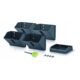 Ghivece decorative de flori, modular, antracit, 4x1 L, set 4 buc, 19.5x11.4x47.5 cm, Mini Cascade - imagine 4