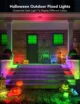 Set 4 proiectoare Govee H7060 RGBICWW LED, Alexa, Google, 24W, Sincronizare muzica, Exterior IP65 waterproof - imagine 11