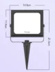 Set 4 proiectoare Govee H7060 RGBICWW LED, Alexa, Google, 24W, Sincronizare muzica, Exterior IP65 waterproof - imagine 14