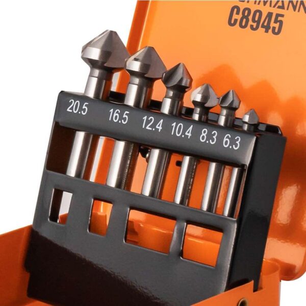 Set 6 freze pentru metal, HSS, 6.3-20.5 mm, Richmann Exclusive - imagine 3