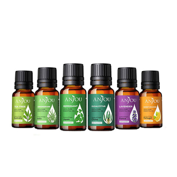 Set 6 uleiuri esentiale Anjou 6 x 10 ml puritate 100% - imagine 2