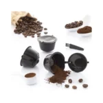 Set Capsule Reutilizabile pentru Cafea Innovagoods Redol – 3 Bucati, Compatibile Dolce Gusto, Include Lingurita si Perie de Curatare